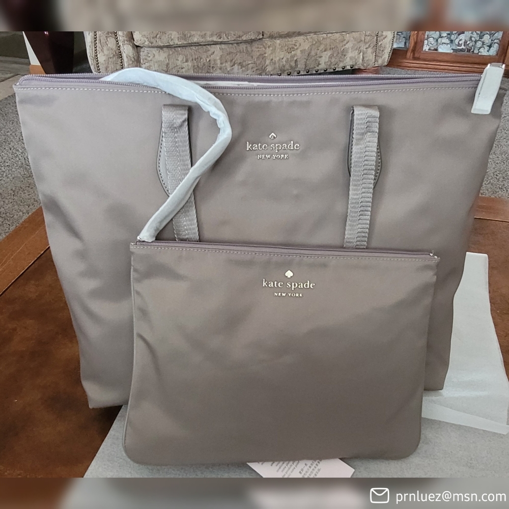 Kate Spade Mel Packable Tote Thunder Cloud